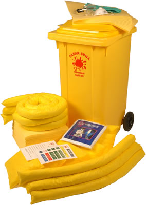 Clear Spill 240 Chemical Spill Kit Wheeled Unit